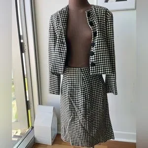 スーツ・フォーマル・ドレス PUFF CHECK JACKET WITH SKIRT PANTS 75853699b_34_d_500.jpg